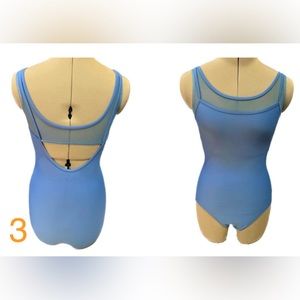 French Blue Mesh Xs Leotard